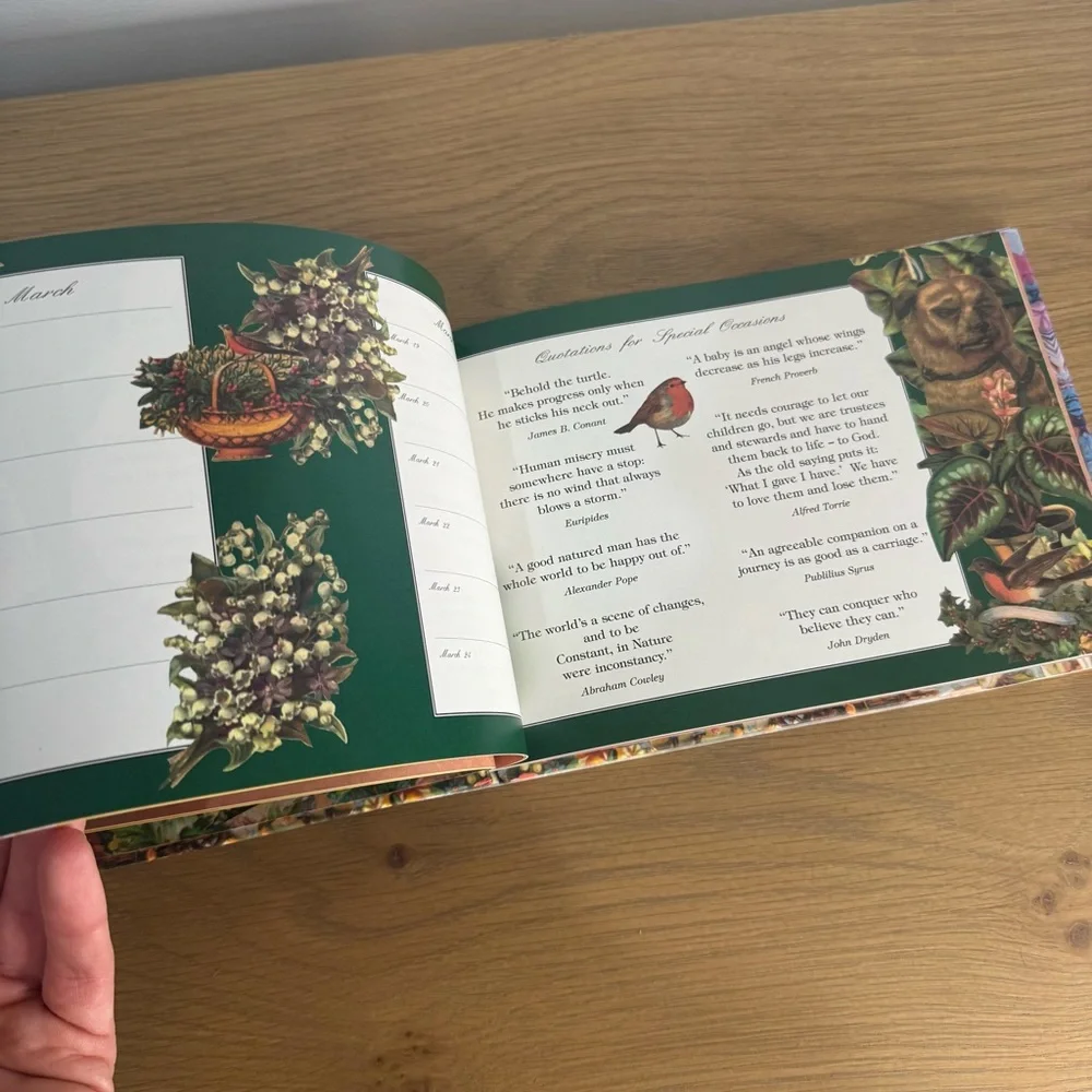 NEW Vintage Victoriana Birthday Book - Montague House Editions